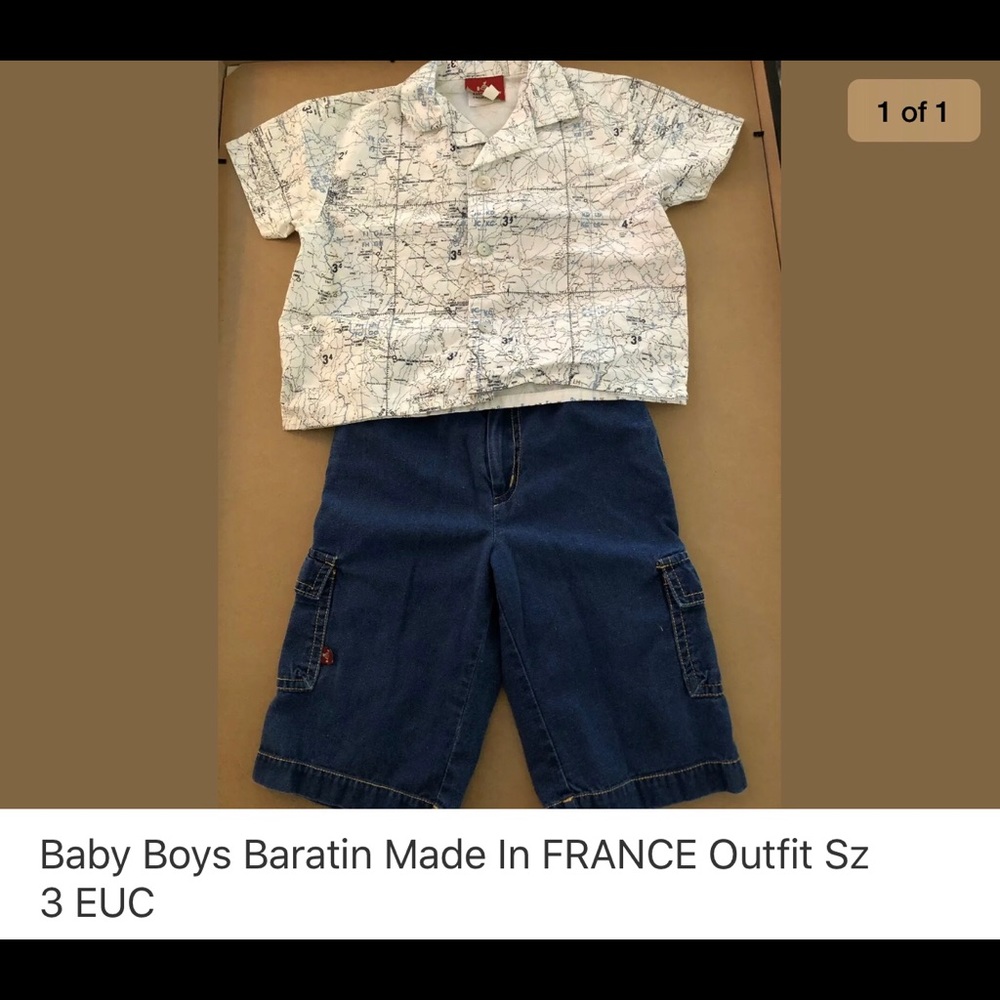Baby boys Baratin Made in France outfit